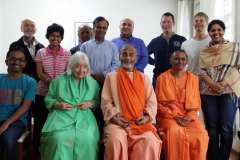Group meeting with Rev. Swami Amaranandaji and Rev. Swami Bhudevanandaji